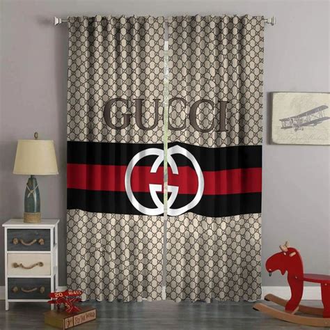 gucci curtains for living room|gucci wallpaper interior.